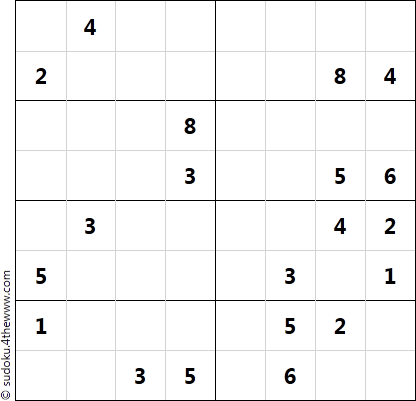 8x8 Sudoku Medium