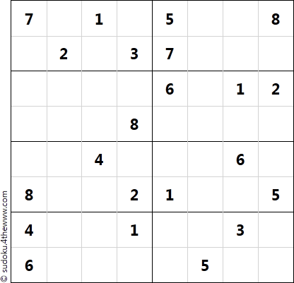 8x8 Sudoku Easy