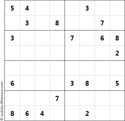8x8 Sudoku Medium